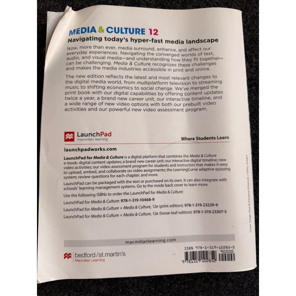 Media & Culture: Mass Communication In A Digital Age 12th Edition By Richard Cam - Picture 6 of 7